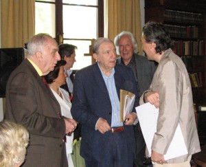 MARIO BORTOLOTTO, MARIO MESSINIS, GIAN PAOLO MINARDI E ALBERTO CAPRIOLI - SERMONETA, GIARDINI DI NINFA, GIUGNO 2007